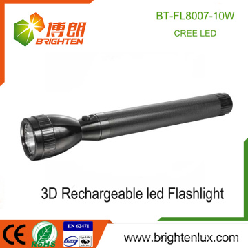 Vente en gros Batterie rechargeable à grande portée 3D à grande portée La plus puissante lampe de poche LED XML T6